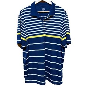 Chaps Ralph Lauren Men's Golf Shirt Blue Performance‎ Golf Polo Size XL NWOT